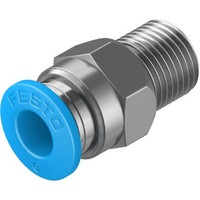FESTO QS-1/8-6-100 6mm Push-in fitting 130675 (x10 pack)