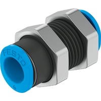 FESTO QSMS-6-100 Push-in bulkhead connector 130781 x100 pack