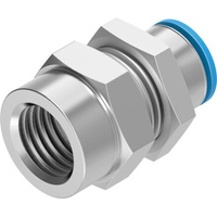 FESTO QSSF-1/2-12-B 12mm Bulkhead push-in fitting 153171 (x10 pack)