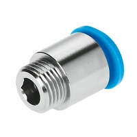 FESTO QSMP-M8X0.75-6 6mm Push-in fitting 153322 (x10 pack)