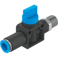 HE-3-1/8-QS-6 Shut-off valve
