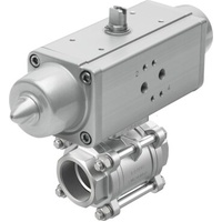 FESTO VZBA-21/2"-GG-63-T-22-F0710-V4V4T-PS120-R-90-4-C ball valve actuator unit 1758077
