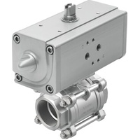 FESTO VZBA-1"-GG-63-T-22-F0405-V4V4T-PP30-R-90-C ball valve actuator unit 1809655