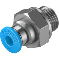 FESTO QS-G1/8-4 4mm Push-in fitting 186095 (x10 pack)