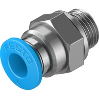 FESTO QS-G1/8-6 6mm Push-in fitting 186096 (x10 pack)