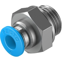 FESTO QS-G1/4-6 6mm Push-in fitting 186097 (x10 pack)