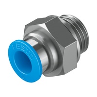 FESTO QS-G1/4-8 8mm Push-in fitting 186099 (x10 pack)