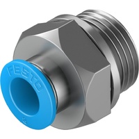 FESTO QS-G3/8-8 8mm Push-in fitting 186100 (x10 pack)
