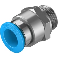 FESTO QS-G3/8-12 12mm Push-in fitting 186103 (x10 pack)