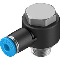 FESTO QSLV-G1/8-4 4mm Push-in L-fitting 186137 (x10 pack)