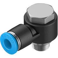 FESTO QSLV-G1/8-6 6mm Push-in L-fitting 186138 (x10 pack)