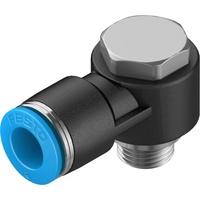 FESTO QSLV-G1/8-8 8mm Push-in L-fitting 186140 (x10 pack)