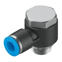 FESTO QSLV-G1/4-8 8mm Push-in L-fitting 186141 (x10 pack)