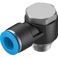 FESTO QSLV-G1/4-10 10mm Push-in L-fitting 186143 (x10 pack)