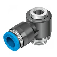 FESTO QSLV-G1/4-6-I 6mm Push-in L-fitting 186149 (x10 pack)