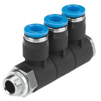 FESTO QSLV3-G3/8-10 Multiple distributor 186240 (x10 pack)