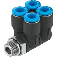 FESTO QSLV4-G1/8-6 Multiple distributor 186244 (x10 pack)