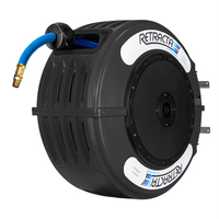 RETRACTA HOSE REEL (BLACK) - AIR/WATER 1/2" 20M HOSE