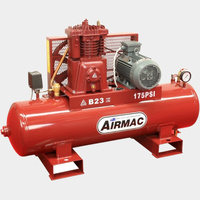 Airmac B23 415V - 3kW (4HP) Tank Mounted 415V Piston Compressor
