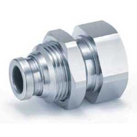 METAL ONE-TOUCH, BULKHEAD CONNECTOR 6MMX14