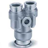 METAL ONE-TOUCH, Y UNION DIFF DIA 6MMX8MM