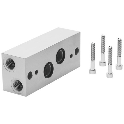 NAW-3/4-4E-ISO Manifold sub-base with 90ø connections