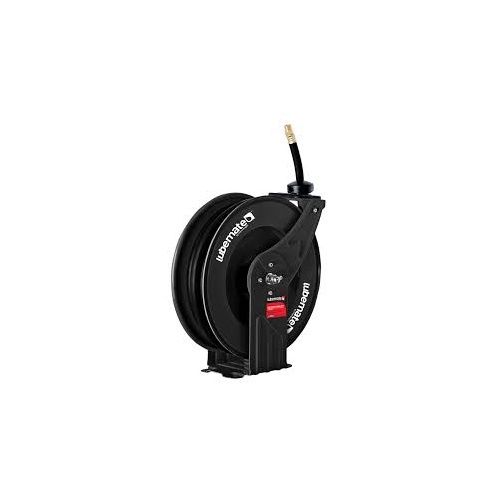 3/8'' X 15M TWIN PEDESTAL AIR/WATER REEL - LUBEMATE - L-AWTP1015
